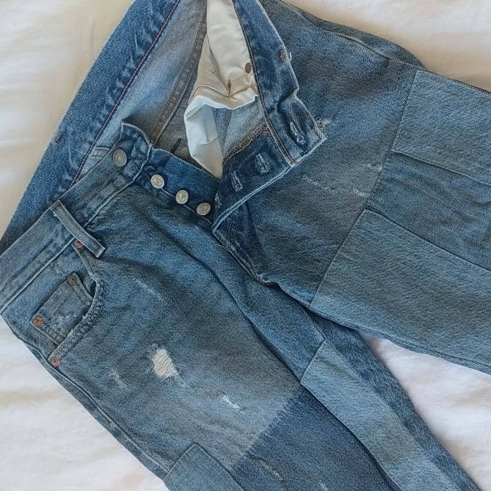 Patchwork Levi's W25 L32 - image 3
